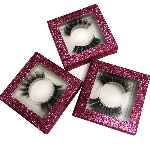 

buzzme 3d mink false eyelashes glitter box natural thick long eye lashes wispy makeup beauty extension tools