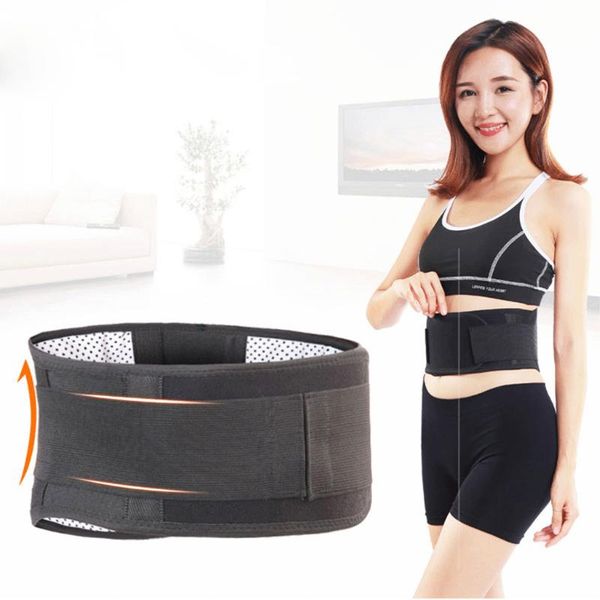 

2020 new sports bras fitness compression belt lumbar support waist backbrace for back pain relief, White;black
