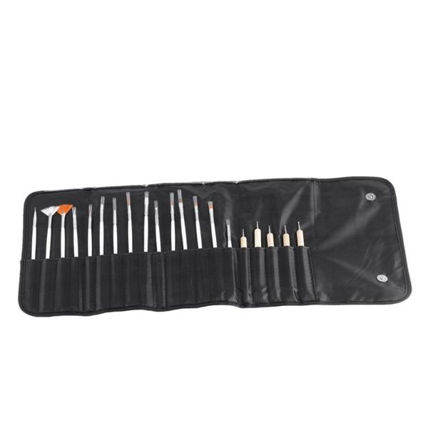 

20pcs/set nail art decorations brush set tools professional painting pen for false nail tips uv gel polish salon painting