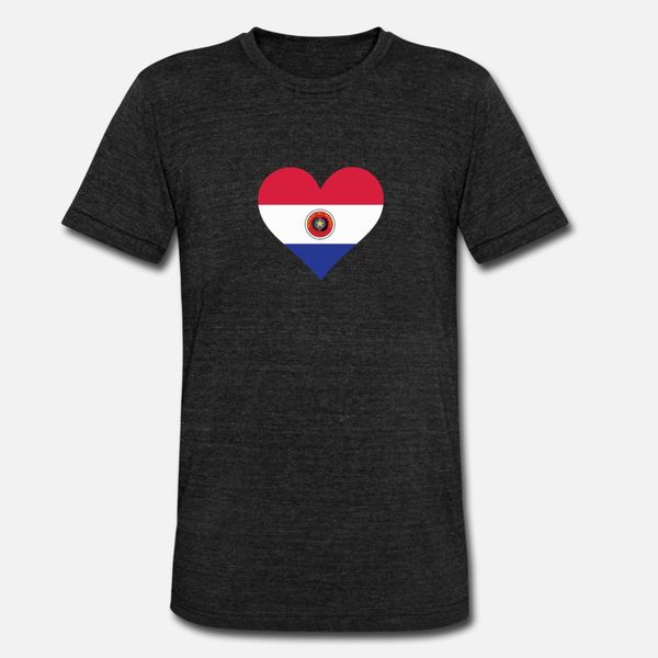 

a heart for paraguay t shirt men printing cotton crew neck clothing interesting new fashion spring autumn novelty shirt