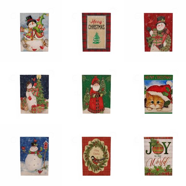 

christmas linen pennants banner wedding church decoration flags party banner home decoration#778
