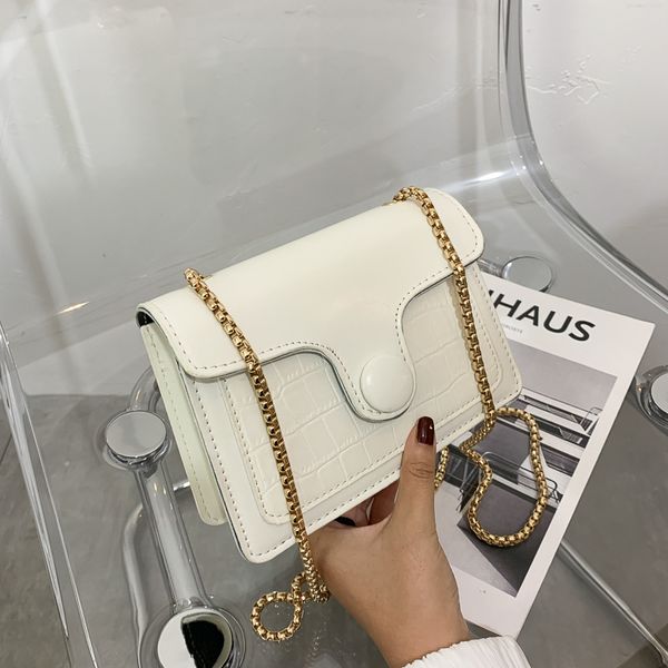 

simple single shoulder bag female bag 2020 summer new trendy wild ins chain messenger casual small square