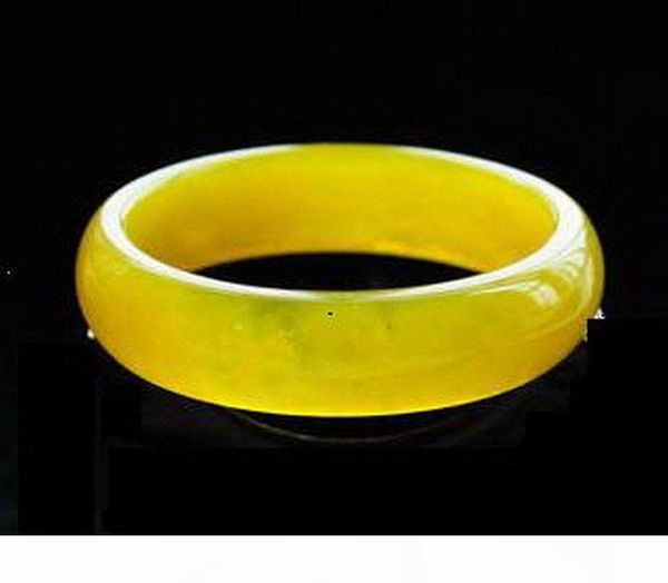 

wholesale genuine asian natural yellow jade bangle bracelet 56mm-64mm, Black