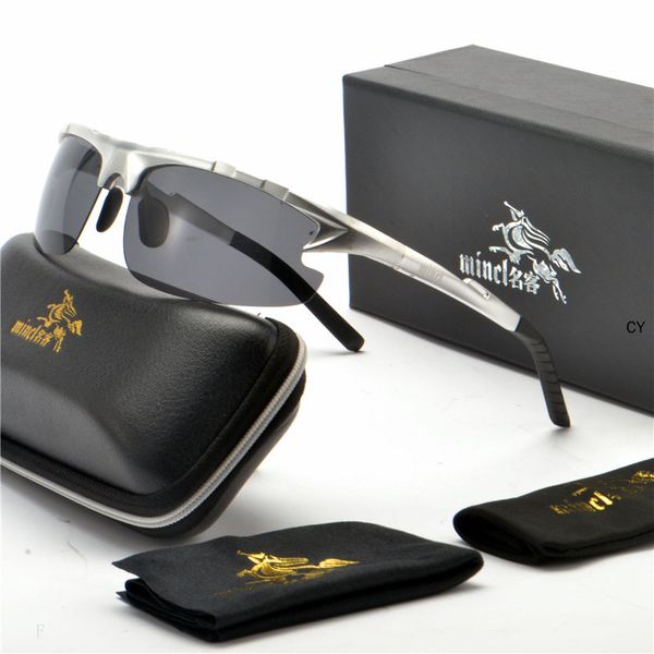 

fashion polarized sunglasses men 2020 driving glasses men's aluminum magnesium sunglasses uv400 fml, White;black