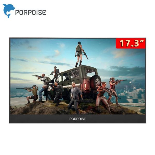 

porpoise 17.3 -inch portable monitor narrow side computer extension 1080 p