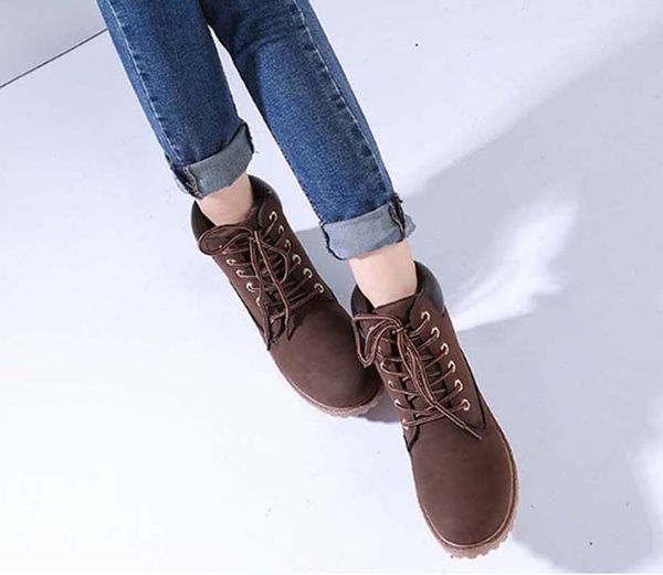 

мода соответствия цвета круглые женщин голова длинные сапоги женщина мартин случайные дикие нескользящей кожаные женские сапоги ковбойские п, Black