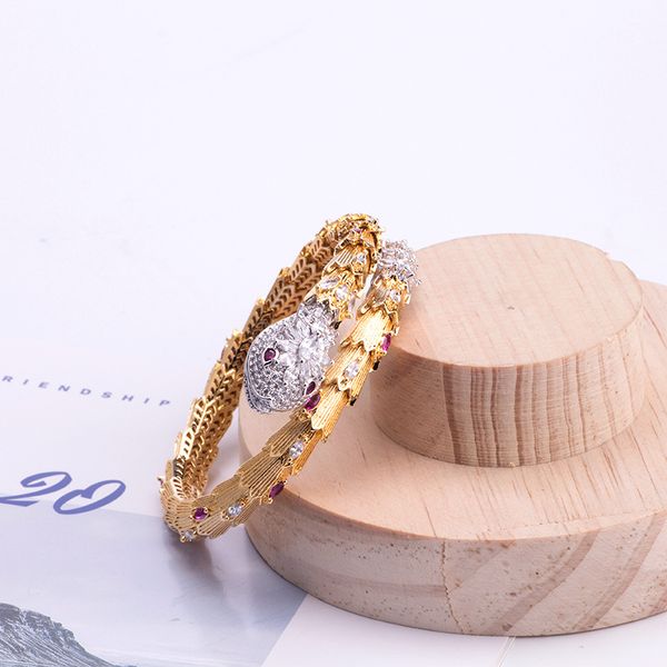 

snake bangle open women party wedding gift accessories handmade vintage bangles, Black