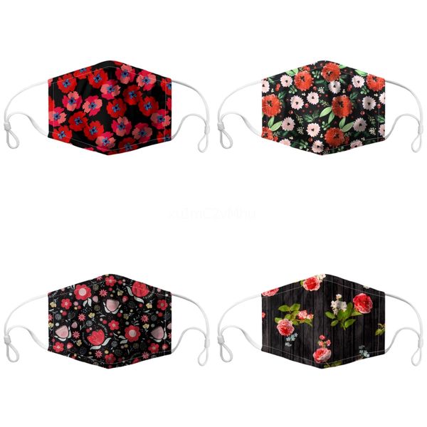 

пыль маска конструктор printed мужчины женщины prective маски # 508, Black