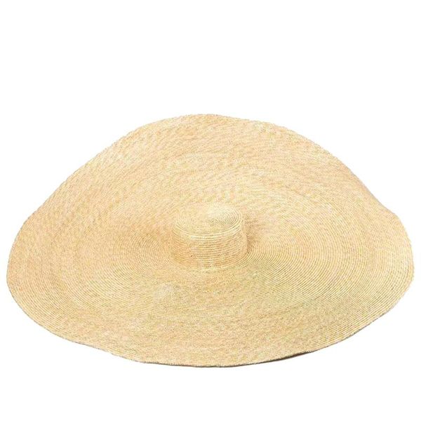 

80cm women oversized collapsible sunshade beach hat large sun hat beach protection foldable straw cap cover holiday vacation, Blue;gray