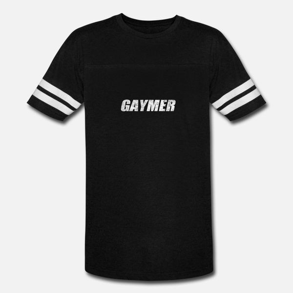 

gaymer for gay gamer lgbtq white t shirt men print cotton round neck letter sunlight new style spring autumn unique shirt