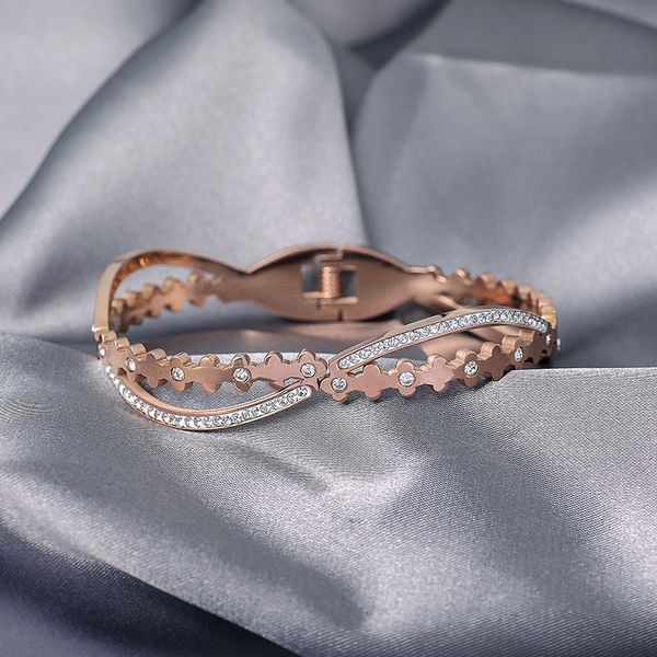 

fashion jewelry titanium steel bangles, rose gold titanium steel bracelet, student bracelet, Black