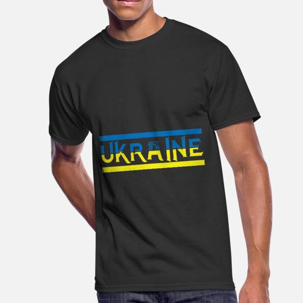 

ukraine t shirt men printing cotton o neck crazy funny casual summer style unique shirt, White;black
