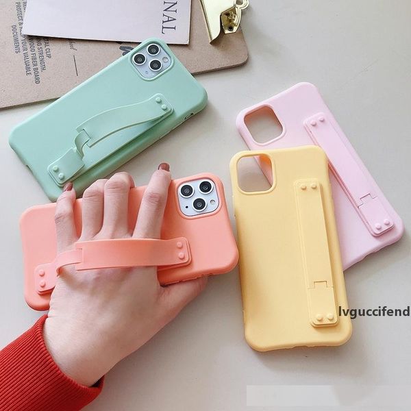 

new design wristband phone case for iphone 11 pro x xr xs max 7 8 plus phone case fashion candy color soft for iphone 11pro 8plus