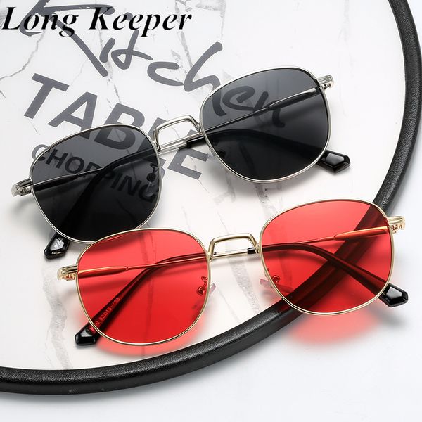 

2020 fashion square sunglasses women men vintage metal frame sun glasses ladies red eyewear lunette de soleil femme, White;black
