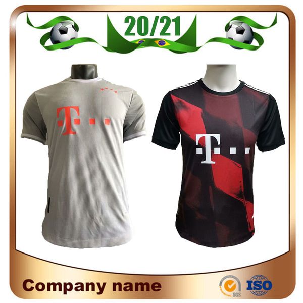 

20/21 player version bayern munich away soccer jersey 2020 lewandowski muller sane soccer shirt kimmich gnabry martinez alaba coman football, Black;yellow