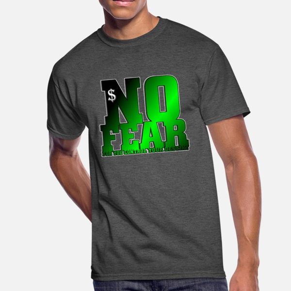 

no fear t shirt men personalized cotton crew neck costume interesting breathable spring autumn slim shirt
