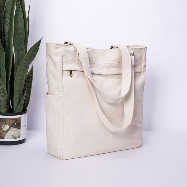 

new korean fashion single shoulder portable large capacity women bag cotton canvas tote bag