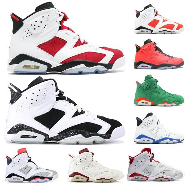 

mens 6s carmine black cat paris basketball shoes 6 oreo infrared unc gatorade tinker hatfield cny stylist sneakers sport trainers