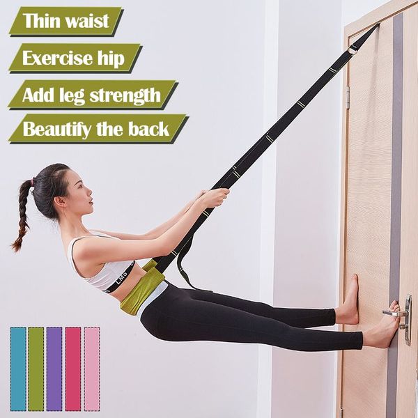 

yoga stretch strap adjustable sport yoga belts d-ring fitness gym strap arm legs waist exercise training rope resistance bands