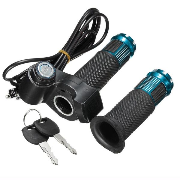 

24v 36v 48v outdoor scooter e bike electric twist throttle grip handlebar with lcd display switch for battery power voltage