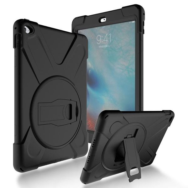 

cgjxsfor ipad 2 /3 /4 shockproof kids protector case for ipad2 /3 /4 heavy duty silicone hard cover kickstand design hand brace