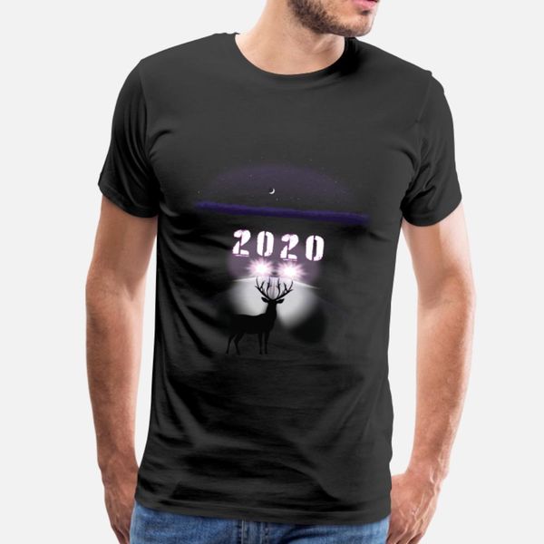 

2020 deer in the headlights funny design t shirt men customized cotton euro size s-3xl novelty fitness comical summer style unique shirt