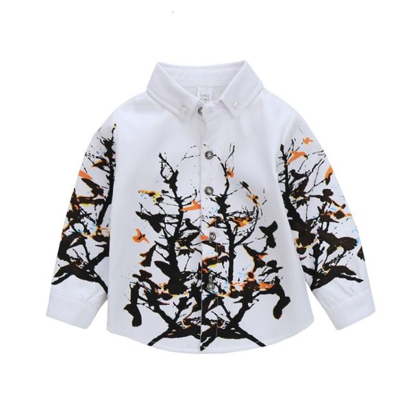 

flower boys dress shirt for wedding kids blouse & shirts cotton long sleeve spring autumn children clothing toddler boys