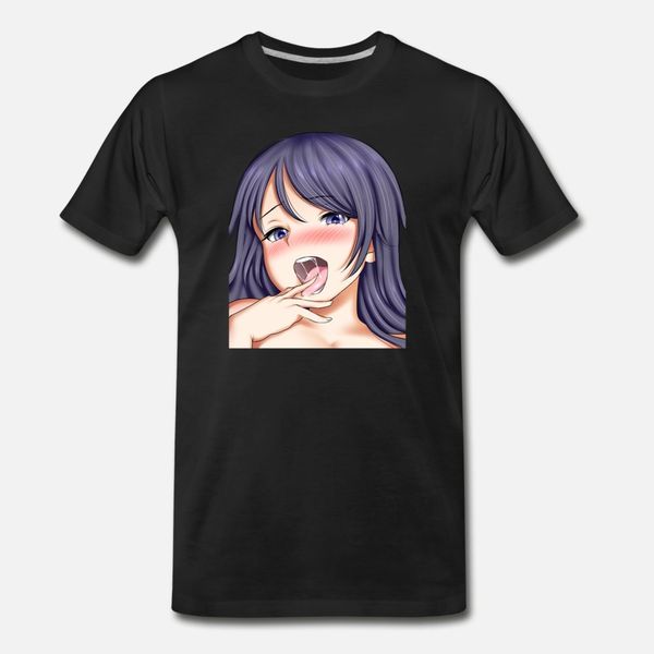 

hentai manga anime waifu japanese girl ahegao t shirt men design short sleeve o neck pattern crazy comical summer trend shirt