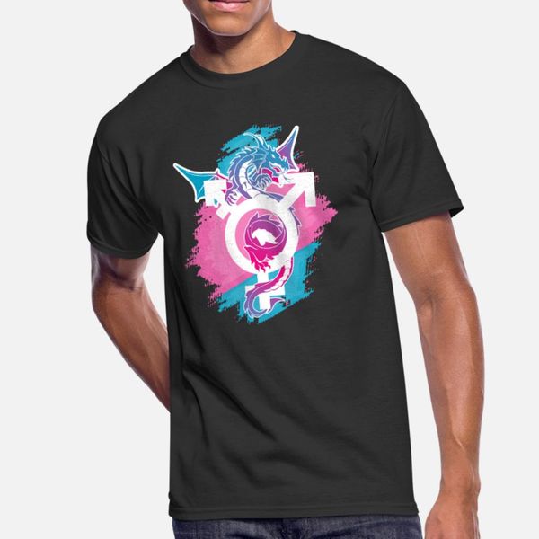 

dragon pride genderfluid lgbt and transpride gift t shirt men knitted 100% cotton s-3xl normal anti-wrinkle comfortable spring autumn shirt