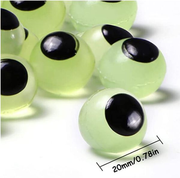 

halloween spoof horror luminous eyeball party supplies tpr soft rubber eye sticky eyes decoration props toys for ghost festival