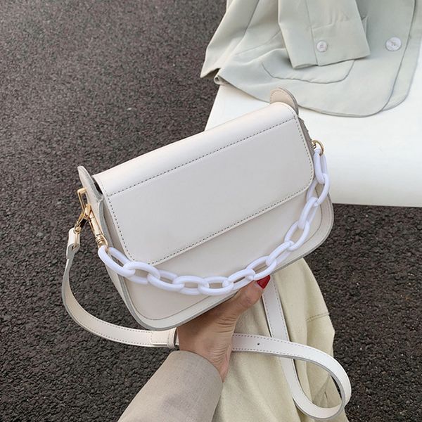 

solid color small pu leather crossbody bags for women 2020 summer chain designer lady travel shoulder messenger handbags