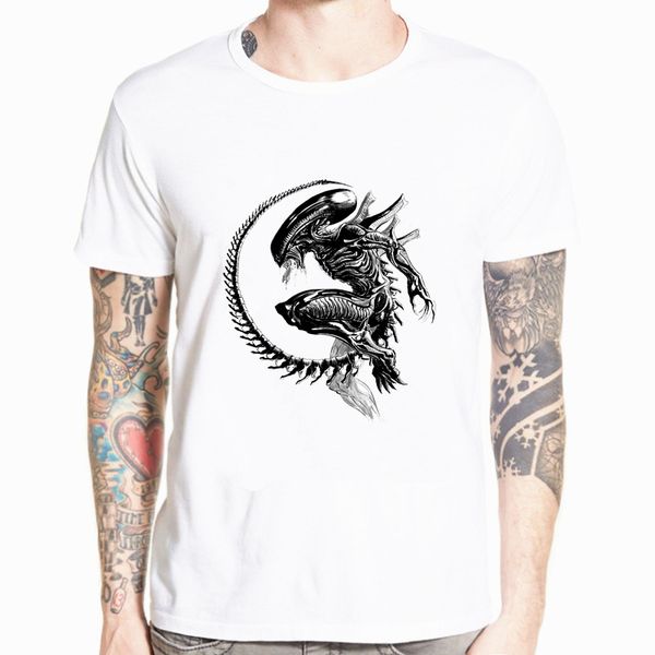 

мужская футболка чужие chestburster evolution прибытие язык чужеродные эллен рипли artsy удивительный произведение printed tee streetwear