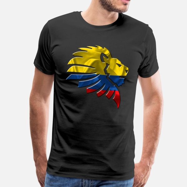 

colombia t shirt men print short sleeve crew neck original gift building spring letter shirt