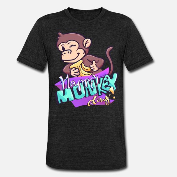 

monkey day monkey chimpanzee gorilla zoo t shirt men printing cotton s-xxxl costume graphic comical spring letter shirt