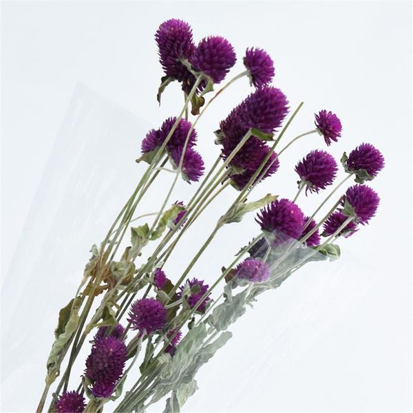 

15pcs purple natural flower bouquets dried gomphrena bouquets ing