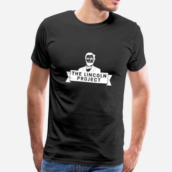 

the lincoln project t shirt men custom short sleeve s-xxxl clothes fitness breathable summer letters shirt