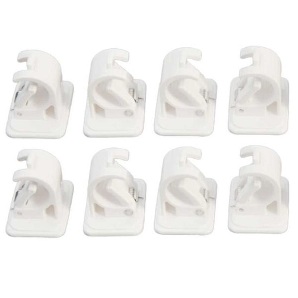 

organizer rail rack easy mount wall hooks rods bracket curtain clamp crossbar clips self adhesive fixing strong load capacity
