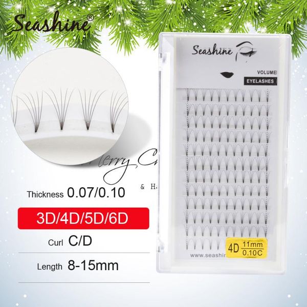 

false eyelashes seashine premade fans 3d/4d/5d/6d russian volume eyelash extensions faux mink pre fanned lash supplies