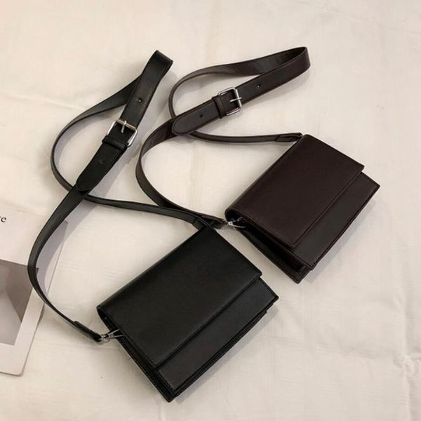 

mini flip square bag 2020 summer new quality pu leather women's designer handbag simple leisure travel shoulder messenger bags