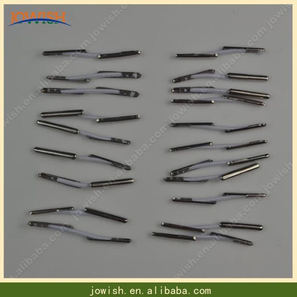 

yarn white / black short elastic cord double ends barbs string stretch barbed gift jewelry fastener strap, Black;white