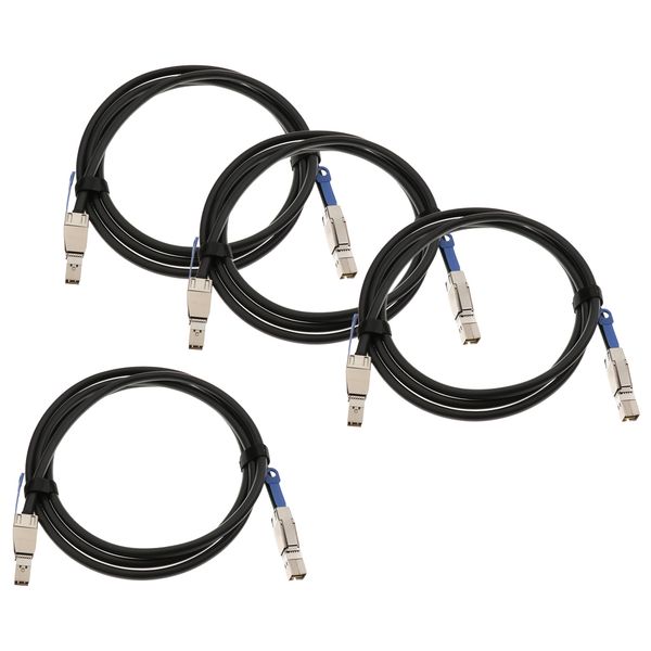 

4pcs 6.6ft external mini sas sff-8644 to sff-8644 data storage cable 2meter
