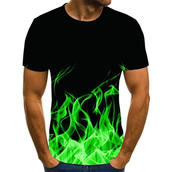 

great quality sale new blue green red purple flame 3d print shirts graphic hippie comics men clothing