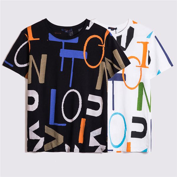 

summer stylist t shirts for men letter print t shirt mens women clothing short sleeved tshirt men tees black white, White;black