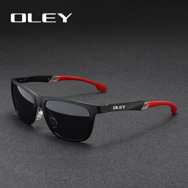 

oley aluminum magnesium men sunglasses polarized coating mirror sun glasses oculos male eyewear accessories for y7144 y200415, White;black