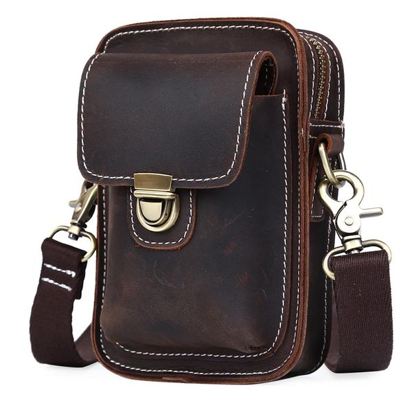

tiding new genuine leather waist pack small purse for men 31106/31107