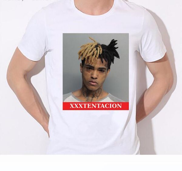 

mens hip hop swag raper xxxtentacion print t-shirt summer soft white tee shirt homme fashion tee look at me, White;black