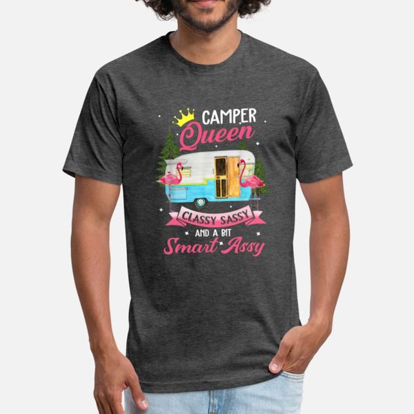 

camper queen classy sassy smart assy t shirt men personalized short sleeve crew neck original fitness authentic summer cool shirt