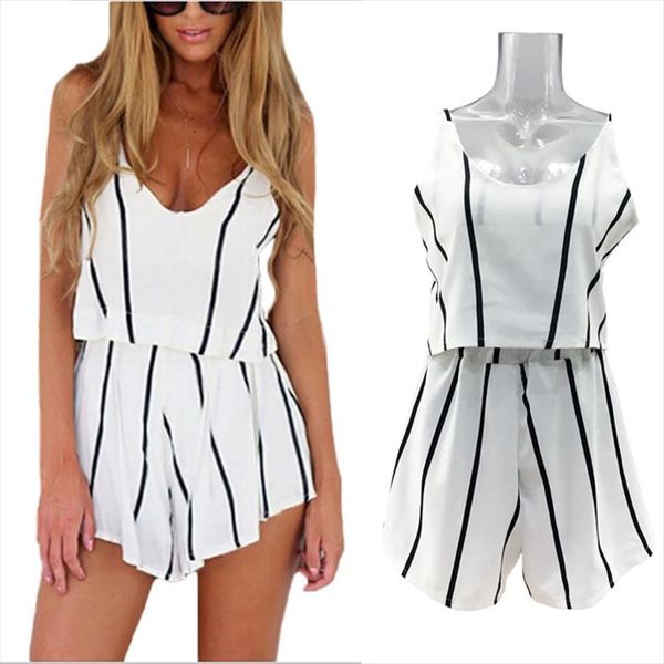 

striped white crop suit set 2019 women tracksuit two piece sport style outfit jogging sweatshirt fitness lounge sportwear, Gray