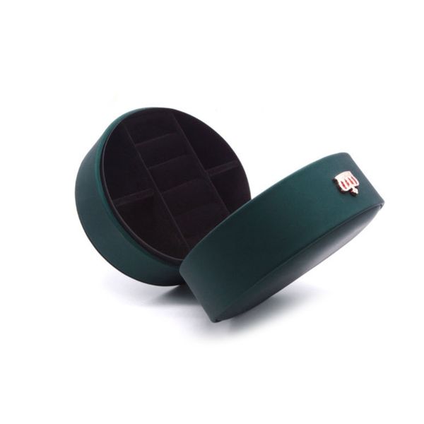 

круглый корона jewelry box путешествия кожа pu украшения упаковка дисплей организатор, Pink;blue