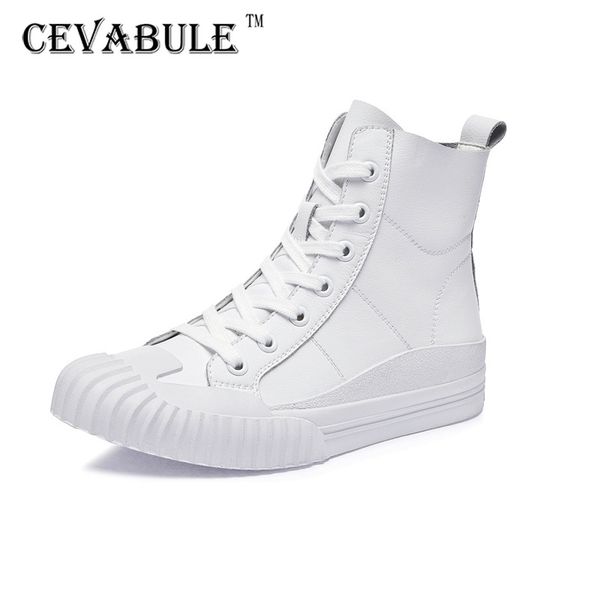 

cevabule shoes women's leisure shoes summer fashion tie small white women leather casual boot cb, Black
